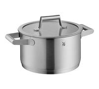 WMF Comfort Line Induction Cooking Pot 20 cm High Induction Pot 3.3 L Glass Lid Cromargan Matte Stainless Steel Scale Uncoated