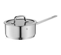 WMF Compact Cuisine Saucepan 20 cm, Small Pot with Glass Lid, Small Cooking Pot 2.5 L, Pasta Pot, Induction Milk Pan, Polished Cromargan Stainless Steel, Inner Scale, Uncoated