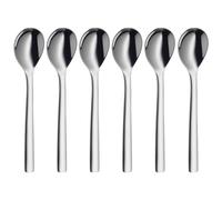 WMF 6-Piece 18/ 10 Stainless Steel 12 cm Nuova Egg Spoon Set, Silver