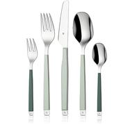 WMF Emotion 1115916700 30-Piece Cutlery Set for 6 People, Cromargan® High Quality Stainless Steel, Coloured Handles, Serrated Knife, Frosty Green