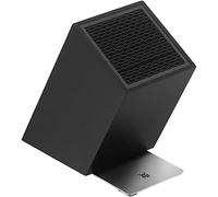 WMF FlexTec Knife Block, Black Lacquered Knife Holder for up to 15 Kitchen Knives, Versatile FlexTec Design, Optimal Blade Protection, Cromargan rustproof Stainless Steel 18/10, high-Quality Plastic