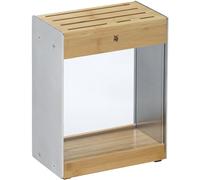 WMF Flextec Transparent Unequipped Knife Block Empty Without Knives Flextec, Bamboo, Bright, Compact Design, Space-Saving