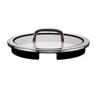 WMF Function 4 Saucepan Lid 24 cm Glass Lid with 4 Pouring Functions Glass Silicone Cromargan Polished Stainless Steel Black