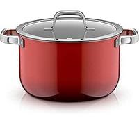 WMF Fusiontec Mineral Pro 0519555290 Cooking Pot with Lid, 24 cm, Scratch-Resistant Material, Induction Pot, Suitable for All Types of Cookers, Made in Germany, Passion Red