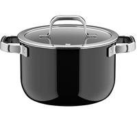 WMF Fusiontec Mineral Pro 0520025290 Cooking Pot with Lid, 20 cm, Scratch-Resistant Material, Induction Cooker, Suitable for All Types of Cookers, Made in Germany, Black