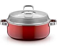 WMF Fusiontec Mineral Pro Casserole with Lid, 28 cm, Durable, Scratch-Resistant Material, Induction Roaster, Suitable for All Types of Cookers, Made in Germany, Passion Red, 0519625290