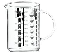 WMF Gourmet Glass Measuring Cup, 1 Litre, Heat Resistant Glass, Scale for Litres, Millilitres, Cups and Grams