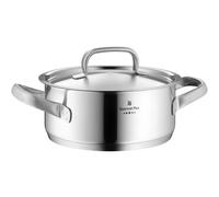 WMF Gourmet Plus 18/10 Stainless Steel Low Casserole with Lid, 20cm/2.5ltr