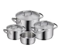 WMF Gourmet Plus Steam Vent Hollow Handles Cromargan Pot Set, Silver, 4-Piece