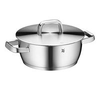 WMF Iconic Large Cooking Pot 22 cm Metal Lid Stewing Pot Induction 3.2 L Large Pot Polished Cromargan Stainless Steel Uncoated