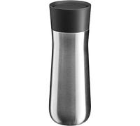 WMF Impulse Insulated Mug 350 ml, Thermal Mug with Automatic Closure, 360° Drinking Opening, Coffee Mug to Go Keeps Drinks Hot for 8 Hours/Cold 12 Hours, Silver