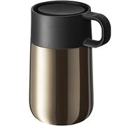 WMF Impulse Travel Mug, Thermal Mug Stainless Steel 0.3 L, Automatic Closure, 360° Drinking Opening, Keeps Drinks Warm for 6 Hours / 12 Hours Cold, Brown
