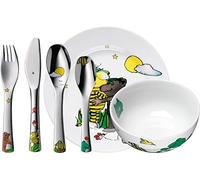 WMF Janosch Cromargan Children's Crockery Set, Multi-Colour, 6-Piece