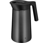 WMF Kineo Double-Walled Insulated Jug, 1 Litre, Thermos Flask Stainless Steel with Click Closure, Coffee Pot Keeps Drinks Warm for 12 Hours and Cold for 24 Hours, Matte/Graphite
