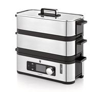 WMF KITCHENminis 0415090011 steam cooker 2 basket(s) Countertop 900 W Black, Stainless steel