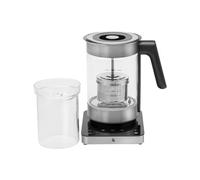 WMF Lumero 3-in-1 Glass Kettle, 1.6 L, 36° Spout Function, Baby Food Warmer, Multiheater, Yogurt Maker, Temperature Control, Matte Stainless Steel