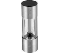 WMF mini spice mill with a ceramic grinder for salt, pepper, dried herbs, Cromargan stainless steel mill, acrylic, height 11 cm