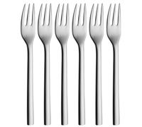 WMF Pastry Fork-Set 6 Items Nuova Cromargan Stainless Steel 18/10 Brushed Modern