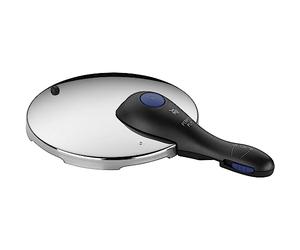WMF Perfect Plus Replacement Lid for Pressure Cooker 3L, 4.5L, 6.5L 8.5L, Cromargan Polished Stainless Steel, Plastic Handle, 2 Cooking Levels