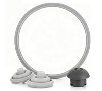 WMF Pressure Cooker Replacement Parts 3-Piece WMF Perfect Replacement Parts Set Pressure Cooker Sealing Ring, Main Valve Safety Valve Pressure Indicator Valve