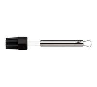 WMF Silicone Pastry Brush 20 cm Plus Cromargan Stainless Steel Silicone Bristles Frosted, Black