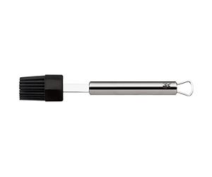 WMF Silicone Pastry Brush 20 cm Plus Cromargan Stainless Steel Silicone Bristles Frosted, Black