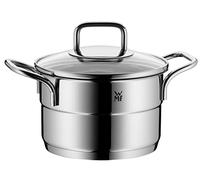WMF Small Cooking Pot 16 cm Stackable Induction Cooking Pot Suitable for All Standard Hobs Including Induction Small Pot Polished Cromargan Stainless Steel Dishwasher Safe