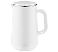 WMF thermos flask, 1.0 L, Impulse, for tea or coffee, twist closure keeps drinks warm or cold for 24 h, white