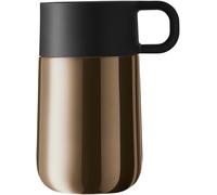 WMF Impulse Travel Mug, Thermal Mug Stainless Steel 0.3 L, Automatic Closure, 360° Drinking Opening, Keeps Drinks Warm for 6 Hours / 12 Hours Cold, Brown