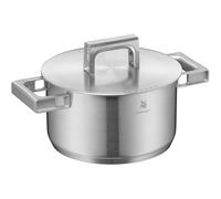 WMF Ultimate Cool Cooking Pot Large 20 cm, Stainless Steel Lid, Induction Casserole Pot 3.4 L, Matt Cromargan Stainless Steel, Heat-Reducing Handles, Induction Pot with Inner Scale, Dishwasher Safe