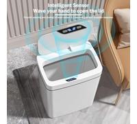 WMFASBAG 15/18L Intelligent Touchless Trash Can Waterproof Electric Garbage Bin Rechargeable Auto Motion Sensor Rubbish Can for Kitchen Bathroom Bedroom