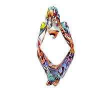 WMFASBAG 3pcs Abstract Modern Thinker Sculpture Graffiti Resin Abstract Character Figurines Ornaments for Office Study Shelf