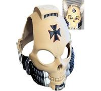 WMFASBAG Gothic Pet Armor Mask Lightweight & Pet-Friendly 3D Printing Interesting Cat Mask 3D-Printed Cat for Cats & Small Dogs