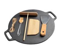 WMFASBAG Pancake Pan Pancake Frying Pan Non Stick Cast Iron Skillet with Handle Pancake Baking Pan BBQ Grill Pan for Outdoor Camping