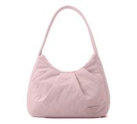 WMFASBAG Pleated Clouds Bag Lightweight Hobo Bag Soft for Women Travel Shopping (Pink)