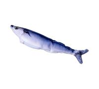 WMFASBAG Simulation Fish Cat Toy Anti-Bite Activated Kitten Toy for Kitten(Pacific Saury)