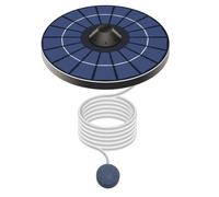 WMFASBAG Solar Floating Pond Aerator Solar Powered Air Pump with Air Hose and Bubble Stone Pond Oxygen Pump Auto Off Fish Oxygenator for Birdbath