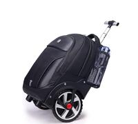 WMHYLYH Waterproof Rolling Backpack, Backpack with Wheels for Business, College Student and Travel Commuter, Carry on Backpack with Laptop Compartment for Women and Men, Black, 20"