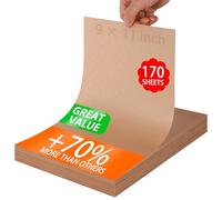 WMKGG 170 PCS Parchment Paper Sheets, 9x11 Inch Non-Stick Precut Baking Parchment, for Cuisinart Air Fryer Toaster Oven TOA-70NAS/TOA-70BKS/TOA-70W(Unbleached)