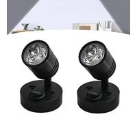 WMLBK 2pcs LED Spot Reading Light,Flexible 12V Cold White Light Campervan Lamp Wall Light for Motorhome Caravan Boat