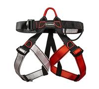 WMLBK Climbing Harnesses Attaching Climbing Material, Half Body Climbing Belt for Fire Rescue Mountaineering Fall Protection (Red)