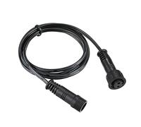 WMLBK Extension Cable for Decking Lights, IP67 Waterproof 1/2/3 Meter Black Garden 2/3/4/5 Pins Extension Cable for Outdoor LED Deck Light Power Cord (3 Pins 1 Meter)