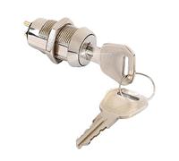 WMLBK Mobility Scooter Spare On/off Ignition Switch 2 Key, Hole 19mm Power Lock Mobility Electric Vehicle Start Switch Lock for Beauty Equipment Vending Machine Car Scooter