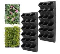 WMLBK Vertical Living Green Wall with 36Pots, Self-Watering Plant Pots Indoor 495 * 145 * 188mm Wall Planting Pot Easy Installation Self Watering Wall Planter for Indoor and Outdoor