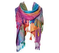 wmm Fashion Women's Silk Scarf Luxury Satin Shawl Wraps, Pink, Large