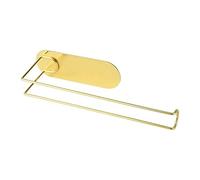 WMMIN Kitchen Paper Towel Rack with Plastic Wrap Holder and Rag Storage Cabinet Roll Holder for Household nization
