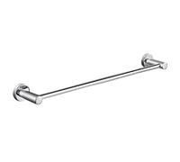 WMMIN Towel Rack Bathroom Towel Rails,Stainless Steel Wall-Mounted Perforated Towel Rack Single Rod Bathroom Simple Drying Bath Towel Rack Silver/9X50Cm Bathroom Hardware Pendant (Color