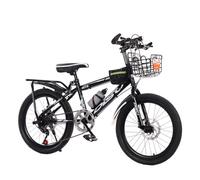 Wmmner 18/20/22/24 Inch, Lightweight Mountain Bike for Adults & Kids, 7 Speed Gears Folding Bike with Variable Speed City Bike with Rear Light and Car Basket