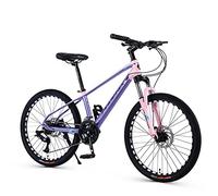 Wmmner 24-Zoll-Mountainbike, 24/27-Gang-Aluminiumlegierungsrahmen, Hard-Tail-Mountainbike Mit Hydraulischer Schließgabel Und Verstecktem Kabeldesign, Dual Disc Br/Rosa Lila/24 Zoll 27 Geschwindigkeit