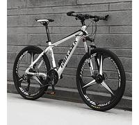 Wmmner 26 '' Folding Mountain Bikes, 21 24 27 30 Speed MTB Bikes, Full Suspension 26 inch 3 Spoke Wheels, Non Slip Bicycle for Men Women,A,27 Speed/E/21 Speed